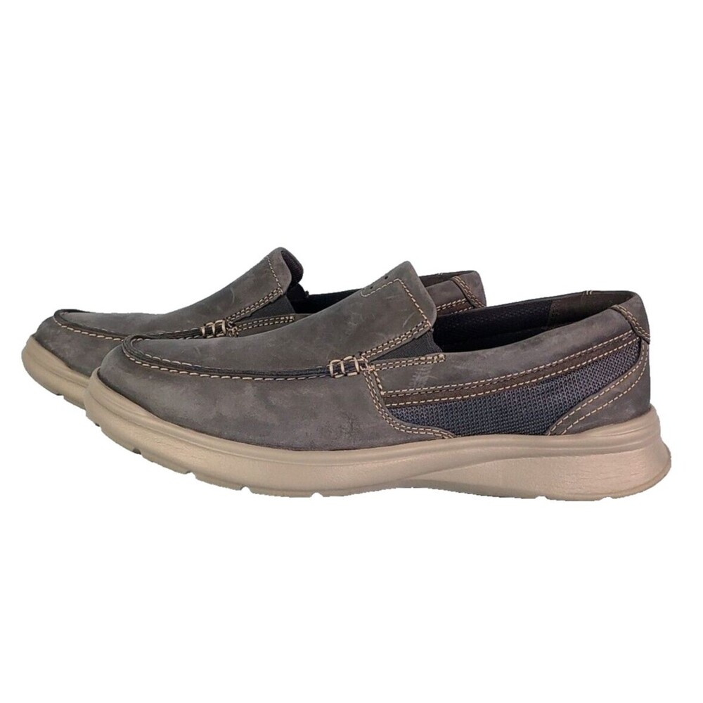 Clarks Cotrell Easy Loafer Slip On Black Leather Men's Size 10 M